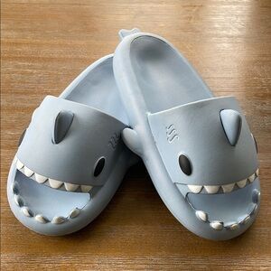 Shark Design Blue Slides